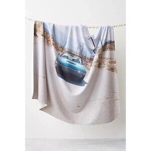 Free People Ri-Ri-Ku Car Landscape Sherpa Blanket Throw by Shari Thayer NWT $165